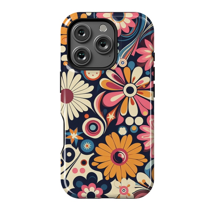 iPhone 16 Pro StrongFit 60s Flower Power 1 by JohnnyVillas