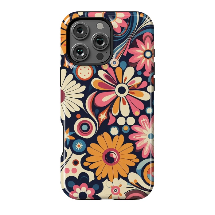 iPhone 16 Pro Max StrongFit 60s Flower Power 1 by JohnnyVillas