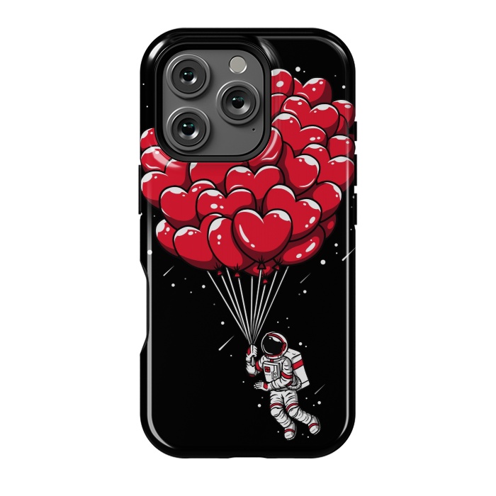 iPhone 16 Pro StrongFit Heart Balloon Astronaut by LM2Kone