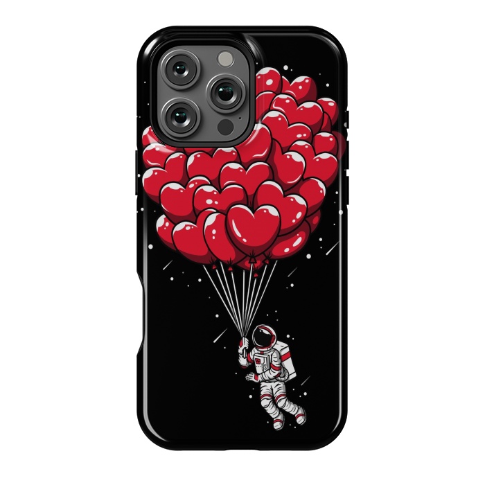 iPhone 16 Pro Max StrongFit Heart Balloon Astronaut by LM2Kone