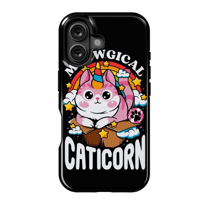 iPhone 16 StrongFit Cute Meowgical Caticorn by LM2Kone