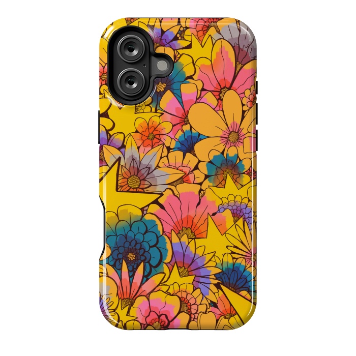 iPhone 16 Plus StrongFit Stars and flowers by Steve Wade (Swade)