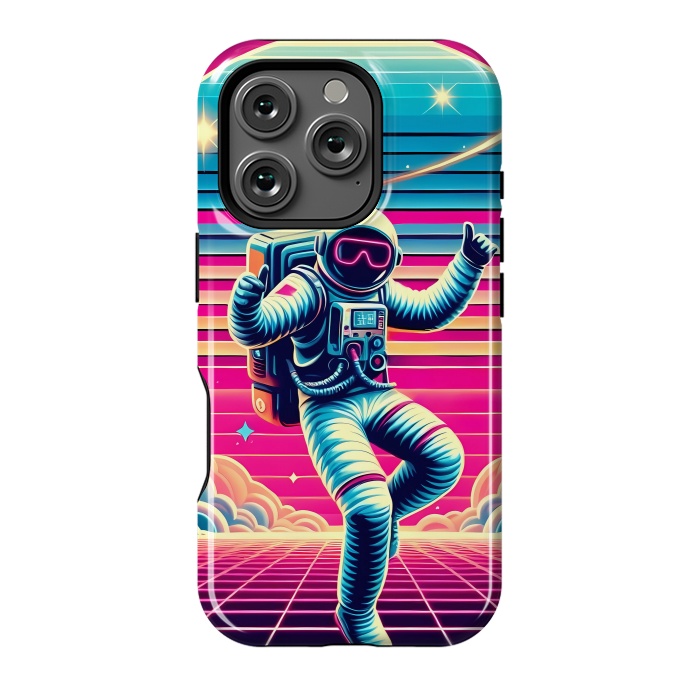 iPhone 16 Pro StrongFit Astral Moves in Neon by JohnnyVillas