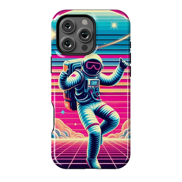 iPhone 16 Pro Max StrongFit Astral Moves in Neon by JohnnyVillas