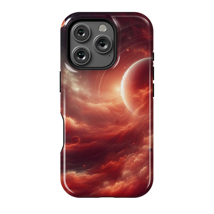 iPhone 16 Pro StrongFit Red Universe by JohnnyVillas