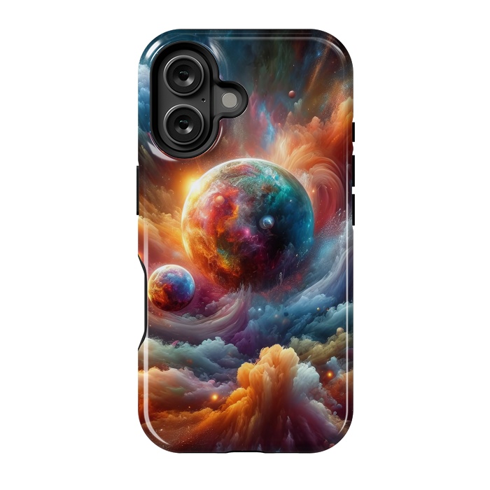 iPhone 16 StrongFit Splash Paint Universe by JohnnyVillas