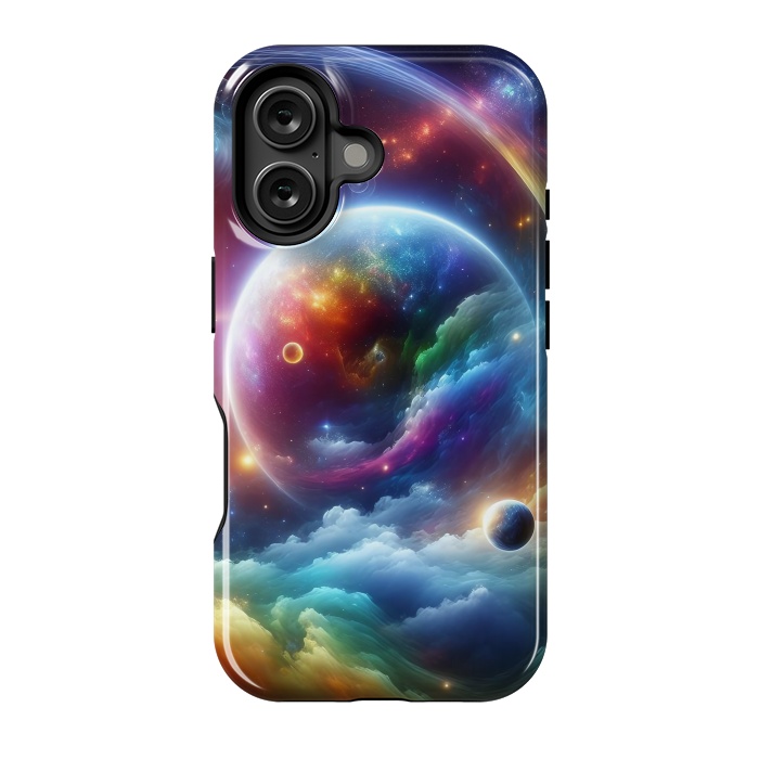 iPhone 16 StrongFit Rainbow Universe by JohnnyVillas