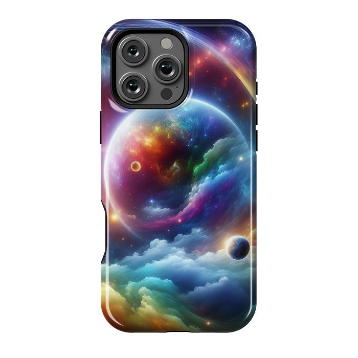 iPhone 16 Pro Max StrongFit Rainbow Universe by JohnnyVillas