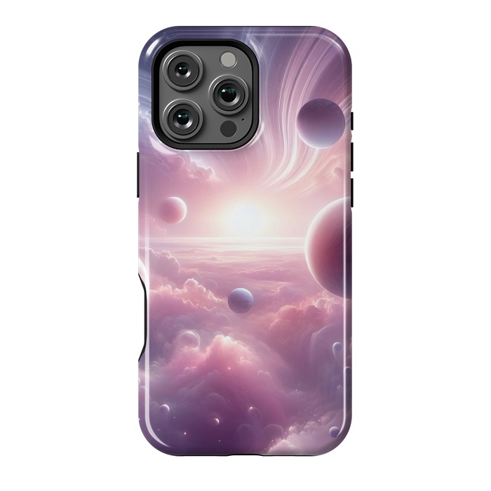 iPhone 16 Pro Max StrongFit Lavender Universe by JohnnyVillas