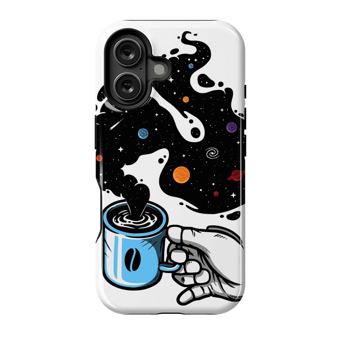 iPhone 16 StrongFit Space Coffee by LM2Kone