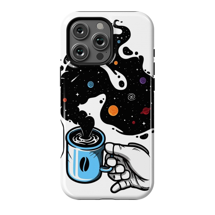 iPhone 16 Pro Max StrongFit Space Coffee by LM2Kone