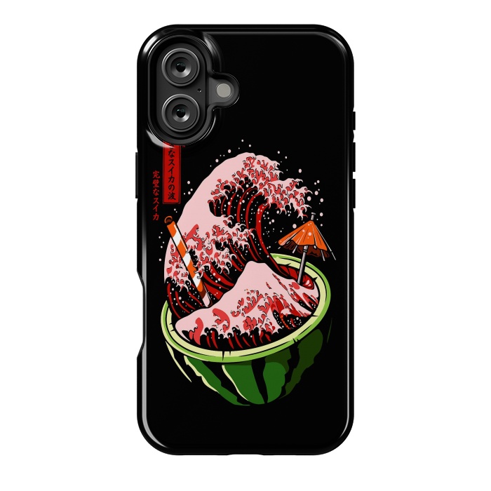 iPhone 16 Plus StrongFit The Great Wave Of Watermelon by LM2Kone