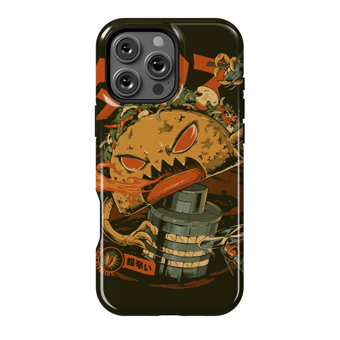 iPhone 16 Pro Max StrongFit Spicy Taco Attack by Ilustrata