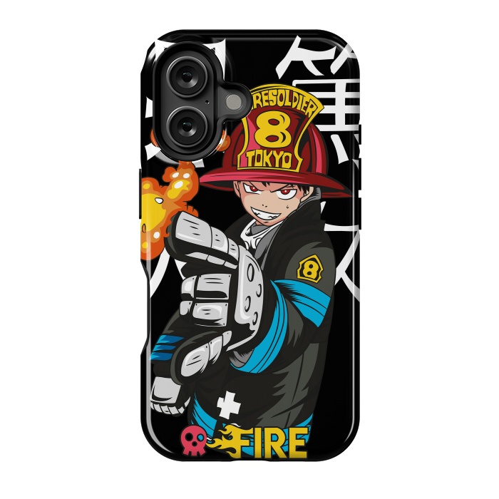 iPhone 16 StrongFit Fire force by Kato