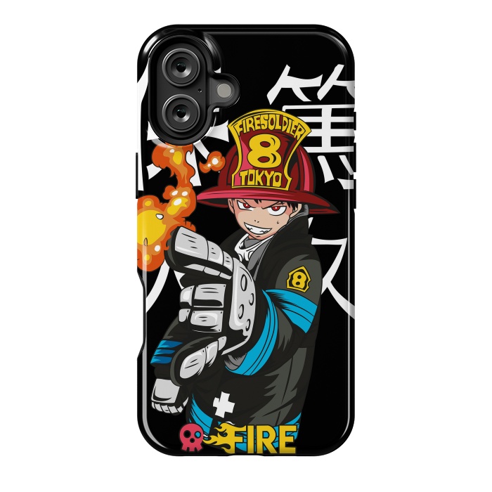 iPhone 16 Plus StrongFit Fire force by Kato