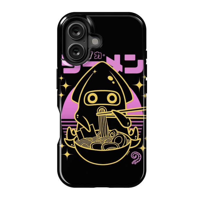 iPhone 16 StrongFit Squid Ramen Sunset Neon by LM2Kone