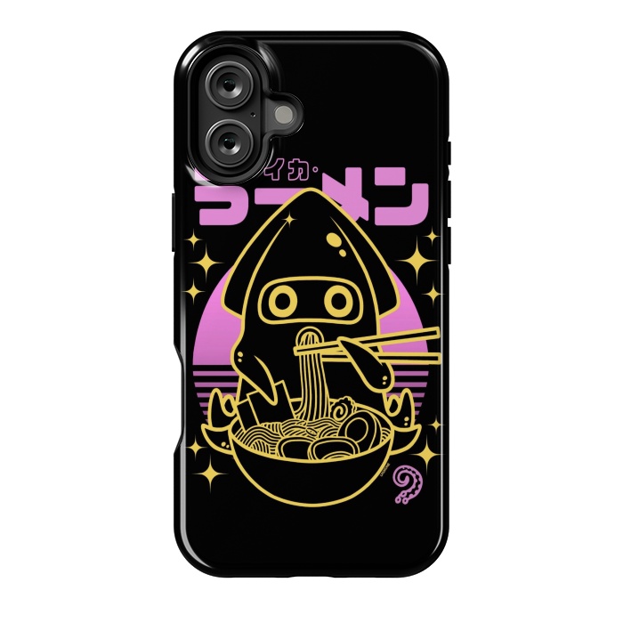 iPhone 16 Plus StrongFit Squid Ramen Sunset Neon by LM2Kone