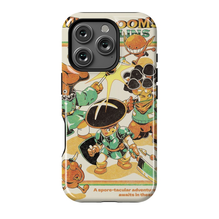 iPhone 16 Pro StrongFit Mushrooms and Goblins by Ilustrata