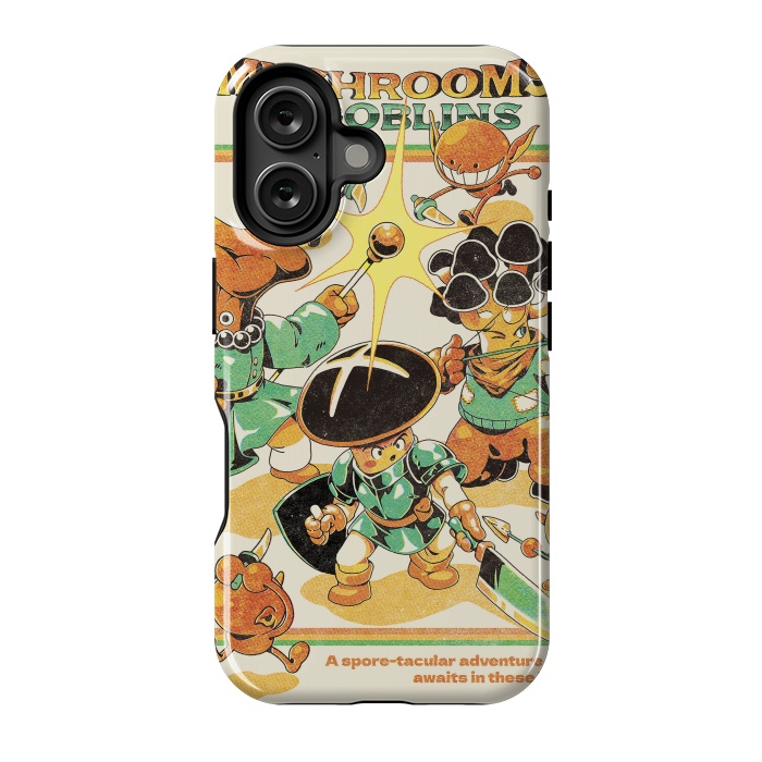 iPhone 16 StrongFit Mushrooms and Goblins by Ilustrata