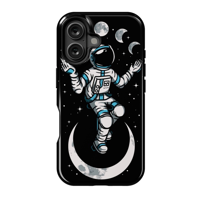 iPhone 16 StrongFit Moono Cycle Astronaut by LM2Kone