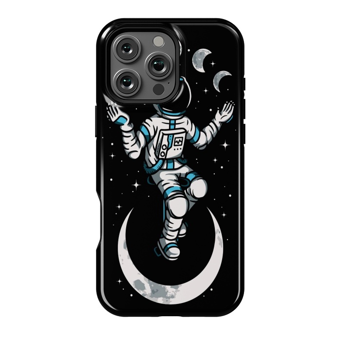 iPhone 16 Pro Max StrongFit Moono Cycle Astronaut by LM2Kone