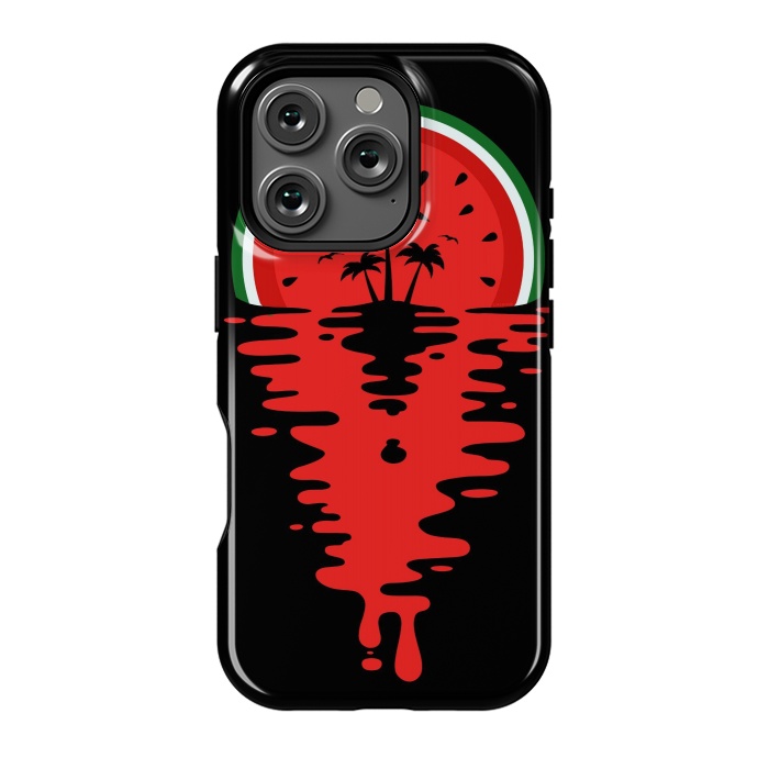 iPhone 16 Pro StrongFit Sunset Watermelon Vaporwave by LM2Kone