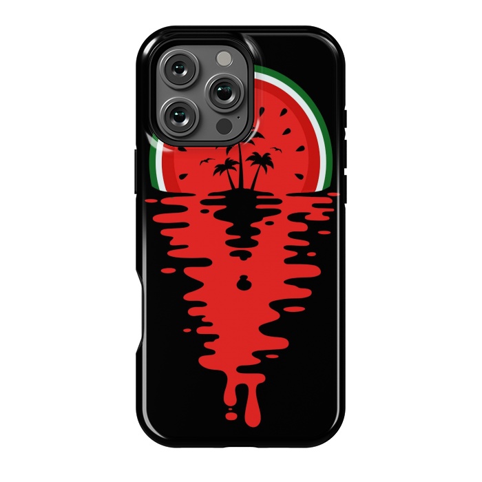 iPhone 16 Pro Max StrongFit Sunset Watermelon Vaporwave by LM2Kone