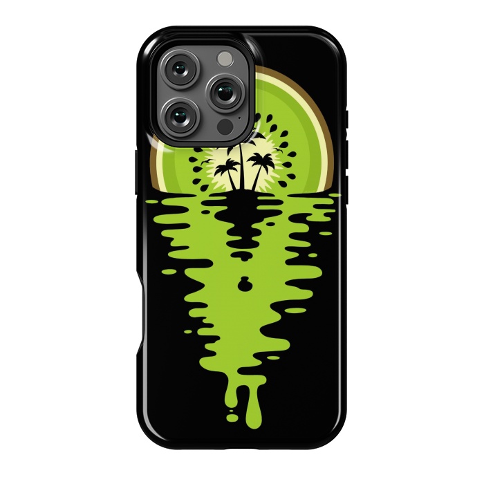 iPhone 16 Pro Max StrongFit Sunset Kiwi Vaporwave by LM2Kone