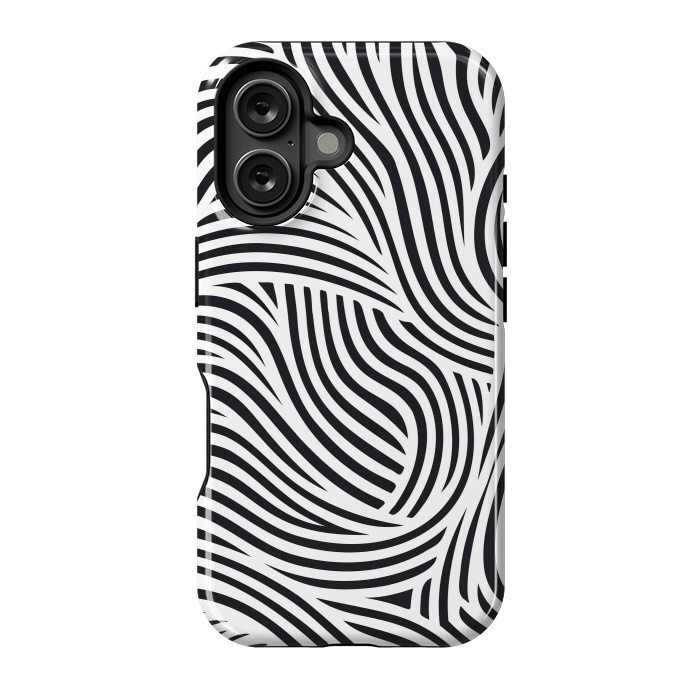 iPhone 16 StrongFit Zebra Chic by JohnnyVillas