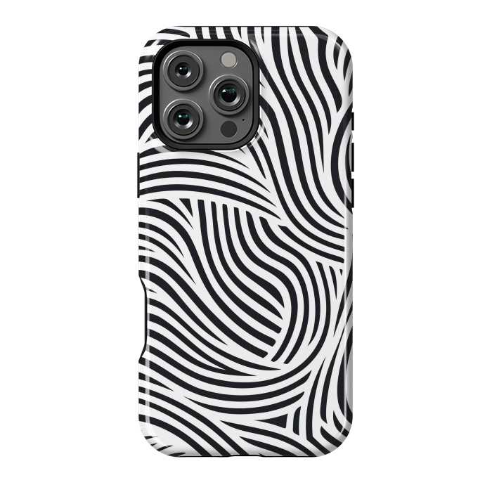 iPhone 16 Pro Max StrongFit Zebra Chic by JohnnyVillas