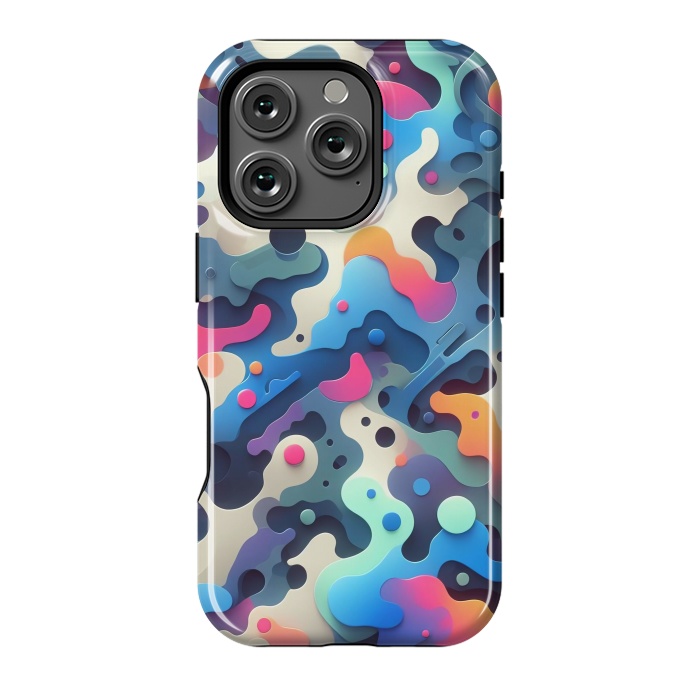 iPhone 16 Pro StrongFit Plastic 3D Camo by JohnnyVillas