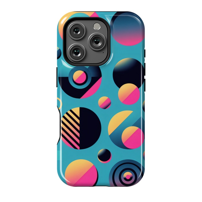 iPhone 16 Pro StrongFit 70s Geometric Circles by JohnnyVillas