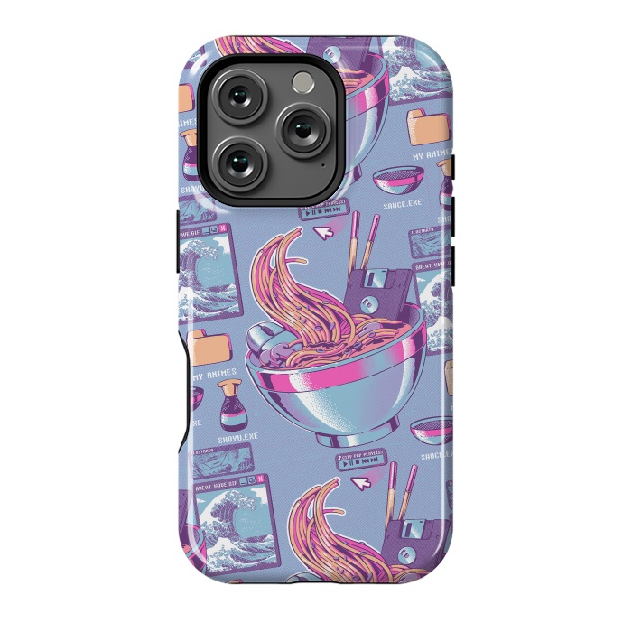 iPhone 16 Pro StrongFit Web Ramen Pattern by Ilustrata