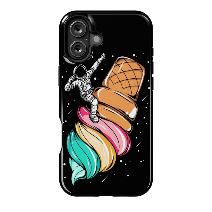 iPhone 16 Plus StrongFit Ice Cream Astronaut by LM2Kone