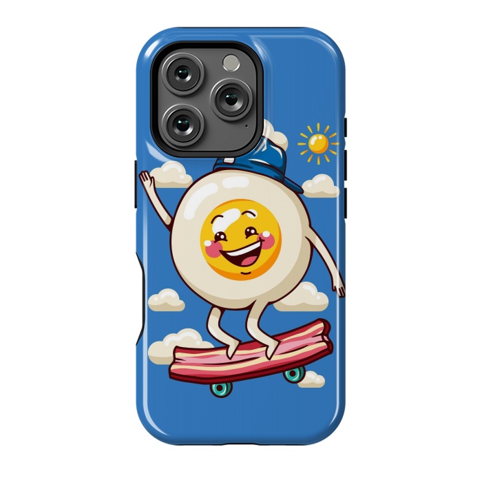 iPhone 16 Pro StrongFit Funny Fried Egg by LM2Kone