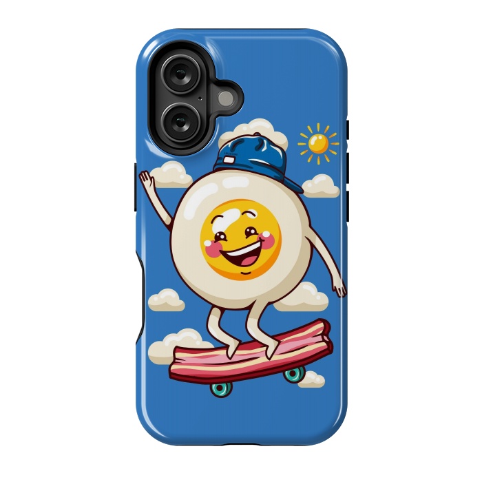 iPhone 16 StrongFit Funny Fried Egg by LM2Kone