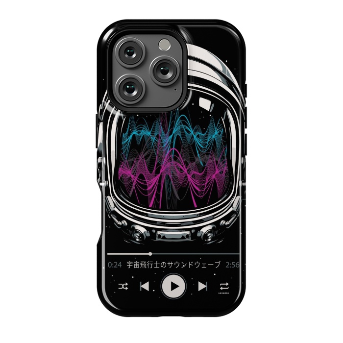 iPhone 16 Pro StrongFit Soundtrack Neon - Astronaut by LM2Kone