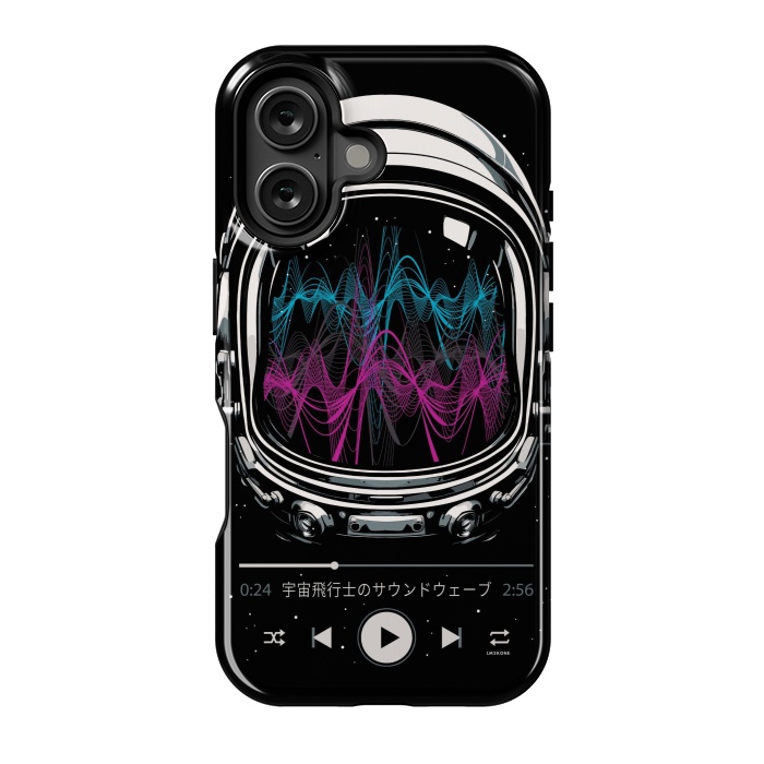 iPhone 16 StrongFit Soundtrack Neon - Astronaut by LM2Kone