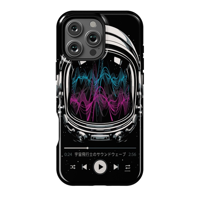 iPhone 16 Pro Max StrongFit Soundtrack Neon - Astronaut by LM2Kone