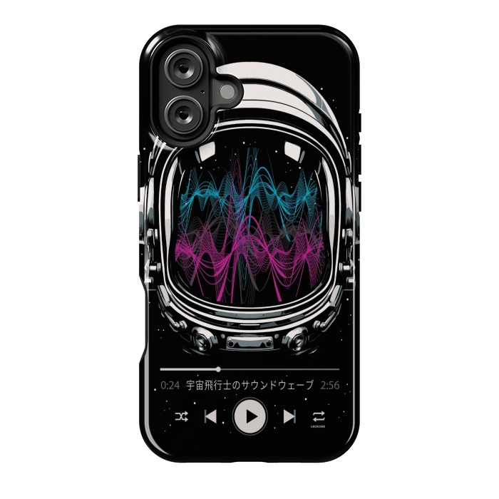 iPhone 16 Plus StrongFit Soundtrack Neon - Astronaut by LM2Kone