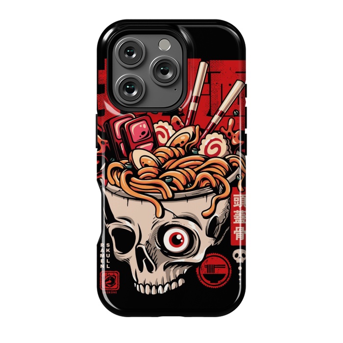 iPhone 16 Pro StrongFit Skull Ramen Noodles by LM2Kone