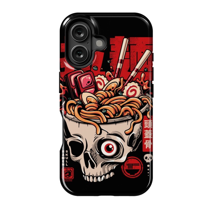 iPhone 16 StrongFit Skull Ramen Noodles by LM2Kone