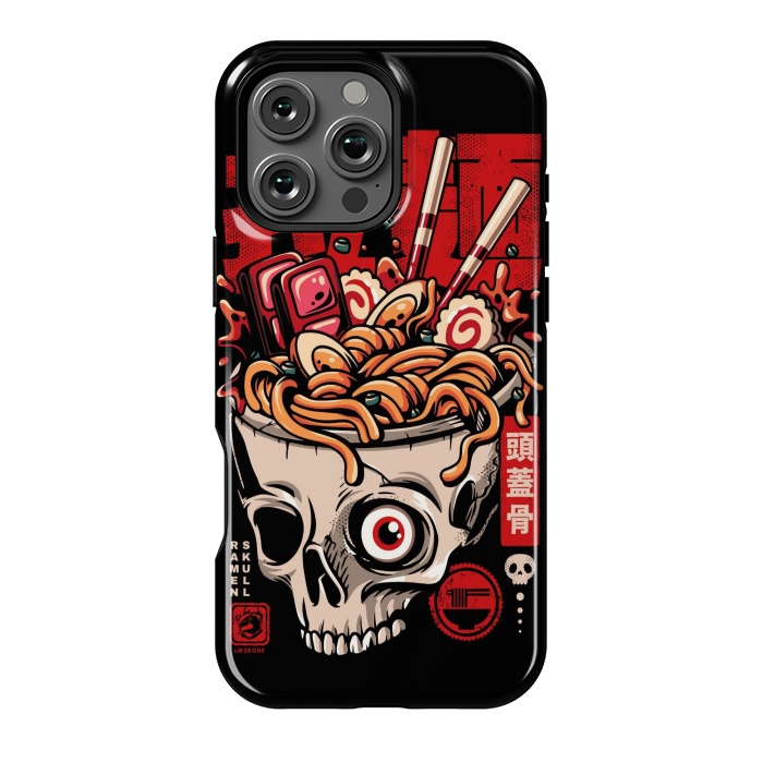 iPhone 16 Pro Max StrongFit Skull Ramen Noodles by LM2Kone