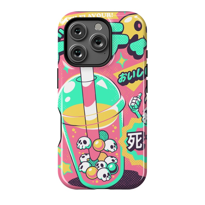 iPhone 16 Pro StrongFit Death Tea - Pink Version by Ilustrata