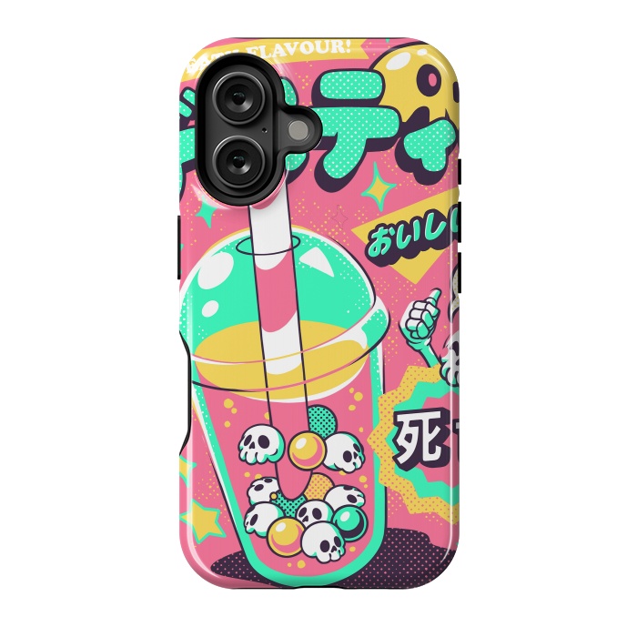 iPhone 16 StrongFit Death Tea - Pink Version by Ilustrata