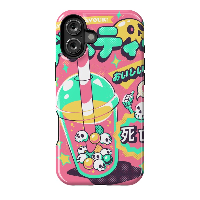 iPhone 16 Plus StrongFit Death Tea - Pink Version by Ilustrata