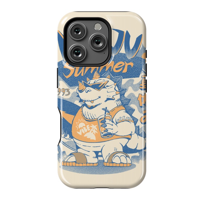 iPhone 16 Pro StrongFit Kaiju Summer Vibes  by Ilustrata