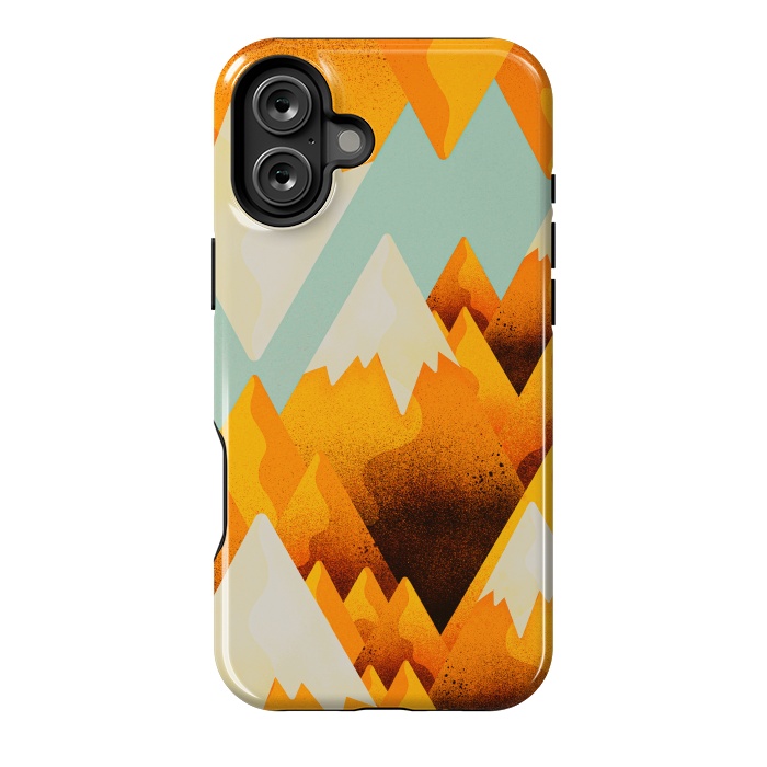 iPhone 16 Plus StrongFit Yellow sand peaks by Steve Wade (Swade)