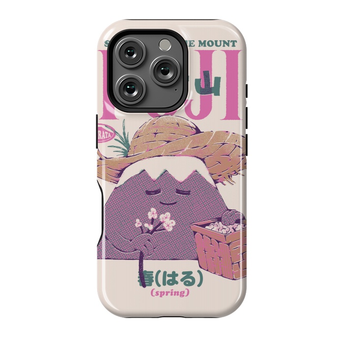 iPhone 16 Pro StrongFit Mount Fuji Spring by Ilustrata