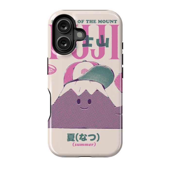 iPhone 16 StrongFit Mount Fuji Summer by Ilustrata